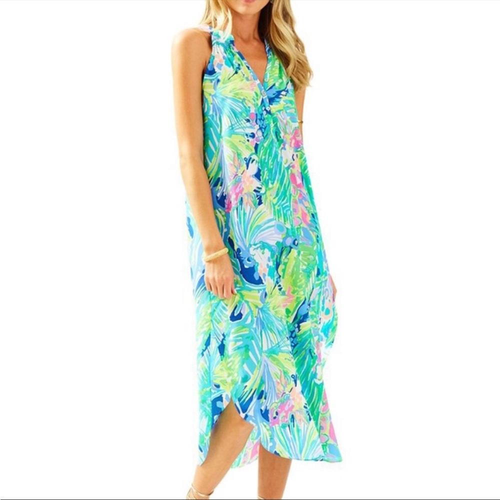 Lilly Pulitzer Bailey silk midi dress